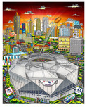 Fazzino Art Fazzino Art NFL: Super Bowl LIII: Atlanta (DX)